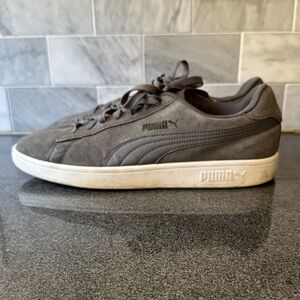 Puma Charcoal Suede Sneakers